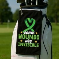 Some Wounds Are Invisible Mental Health Matters Golf Towel thumb 2