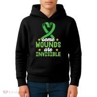 Some Wounds Are Invisible Mental Health Matters Kids Hoodie thumb 4