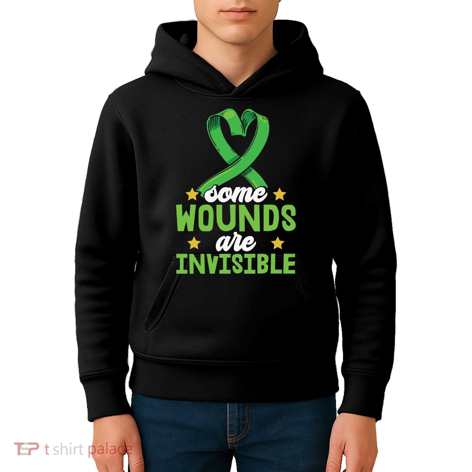 Some Wounds Are Invisible Mental Health Matters Kids Hoodie