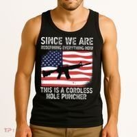 Since We Are Redefining Everything Now Usa Veterans Day Guns Tank Top thumb 3