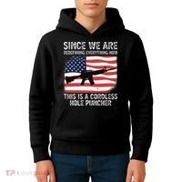 Since We Are Redefining Everything Now Usa Veterans Day Guns Kids Hoodie thumb 4