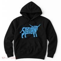 Scotland Word Art Funny Scottish Bull Animal Hoodie thumb 0