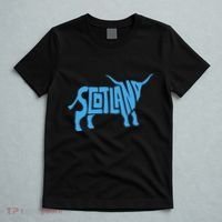 Scotland Word Art Funny Scottish Bull Animal T-Shirt thumb 5