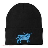 Scotland Word Art Funny Scottish Bull Animal Beanie thumb 0