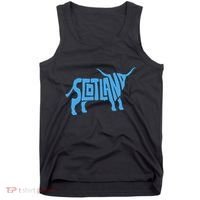 Scotland Word Art Funny Scottish Bull Animal Tank Top thumb 0