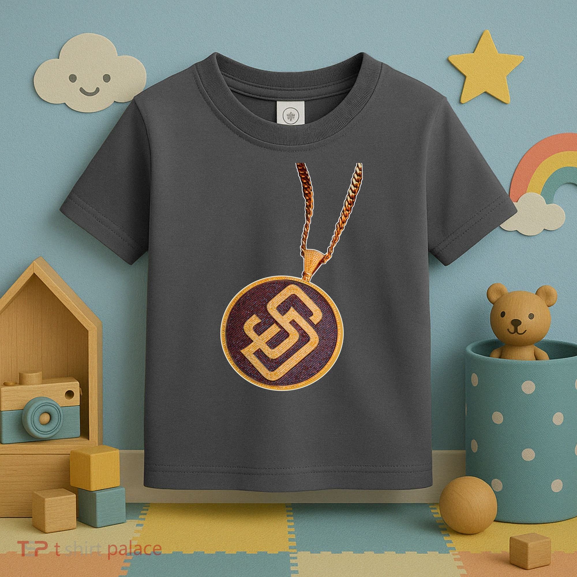 Swag Chain San Diego Baseball Home Run Toddler T-Shirt