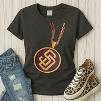 Swag Chain San Diego Baseball Home Run Women's T-Shirt thumb 3