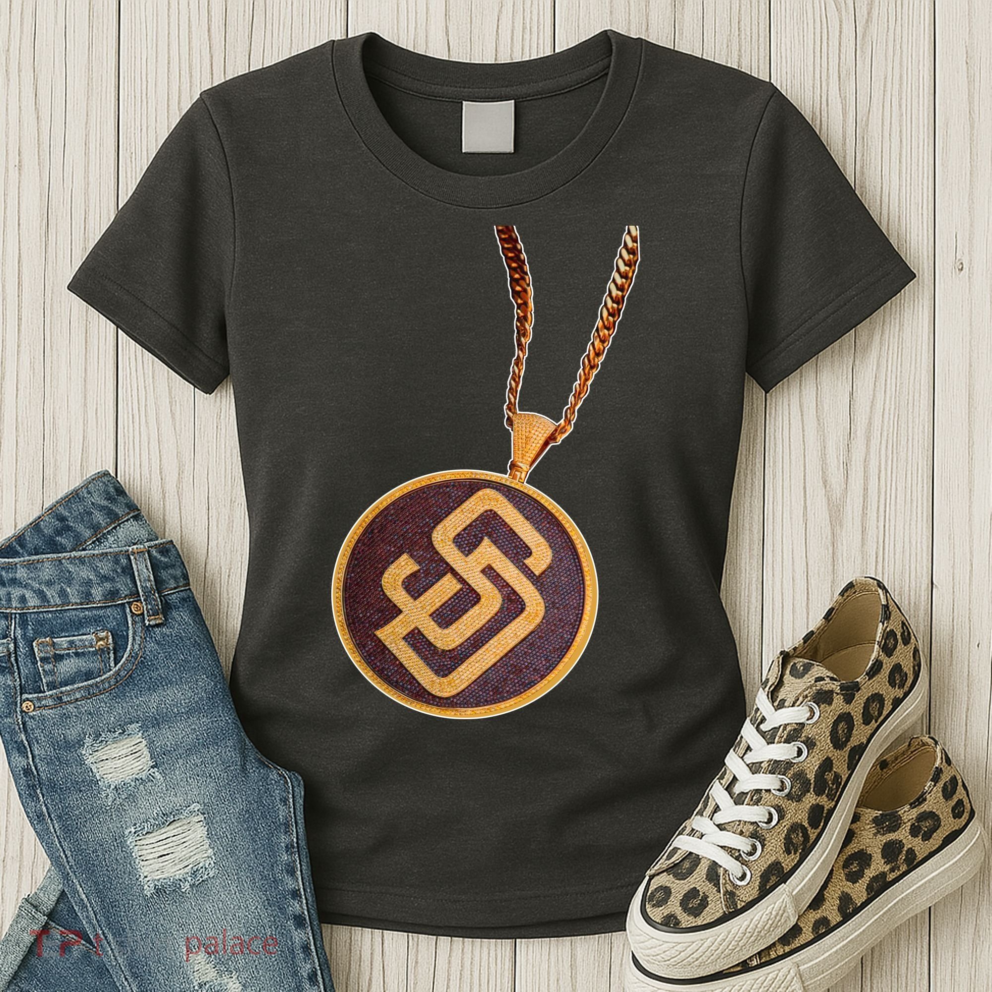 Swag Chain San Diego Baseball Home Run Women's T-Shirt