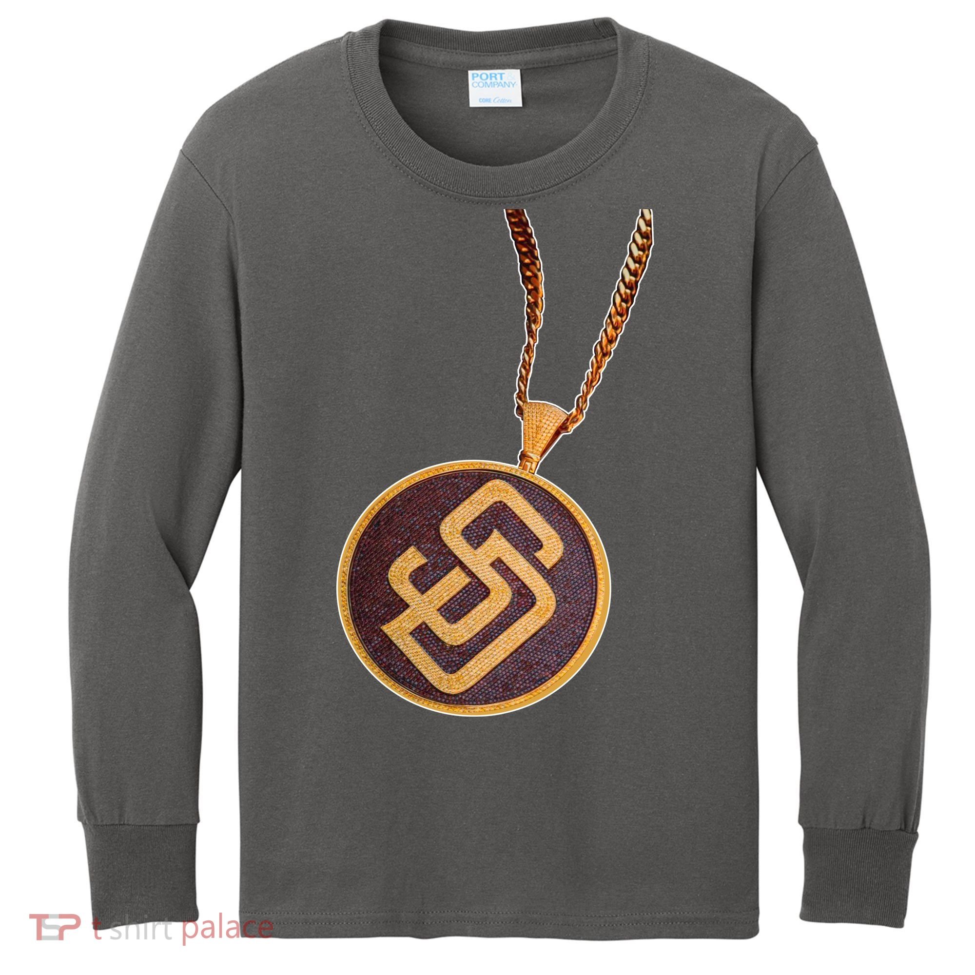 Swag Chain San Diego Baseball Home Run Kids Long Sleeve Shirt