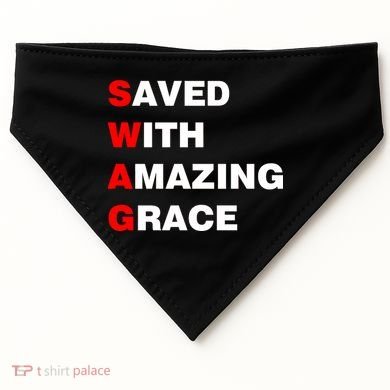 Swag Saved With Amazing Grace USA-Made Doggie Bandana