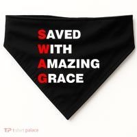 Swag Saved With Amazing Grace USA-Made Doggie Bandana thumb 0
