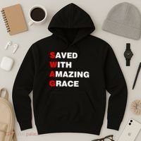 Swag Saved With Amazing Grace Hoodie thumb 3