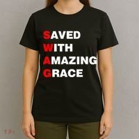 Swag Saved With Amazing Grace T-Shirt thumb 4