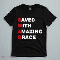 Swag Saved With Amazing Grace T-Shirt thumb 5