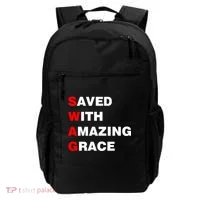 Swag Saved With Amazing Grace Backpack thumb 0