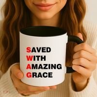 Swag Saved With Amazing Grace Coffee Mug thumb 3