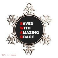 Swag Saved With Amazing Grace Ornament thumb 0