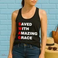 Swag Saved With Amazing Grace Women's Tank Top thumb 2