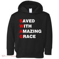 Swag Saved With Amazing Grace Toddler Hoodie thumb 0