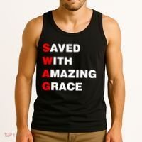 Swag Saved With Amazing Grace Tank Top thumb 3