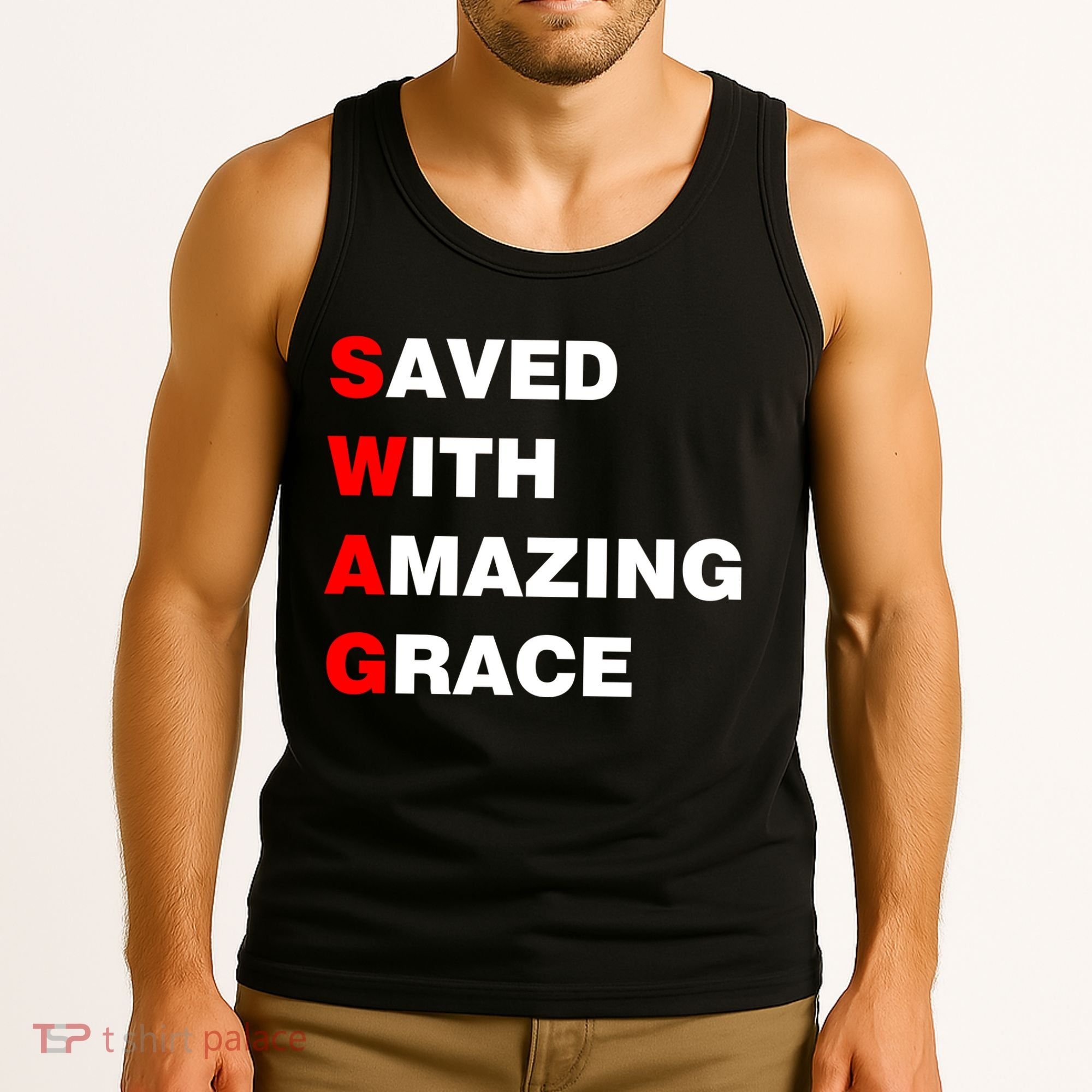 Swag Saved With Amazing Grace Tank Top