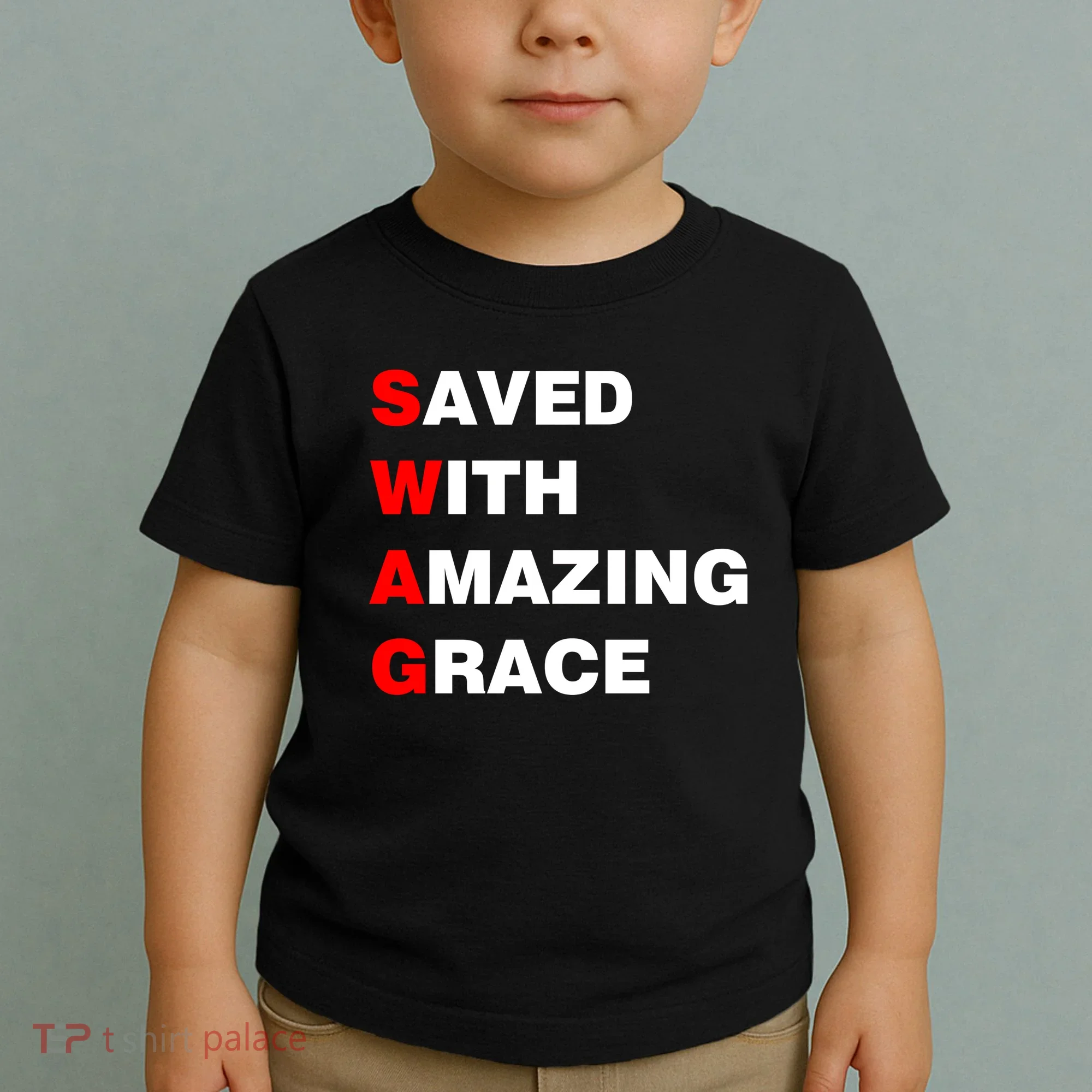 Swag Saved With Amazing Grace Toddler T-Shirt