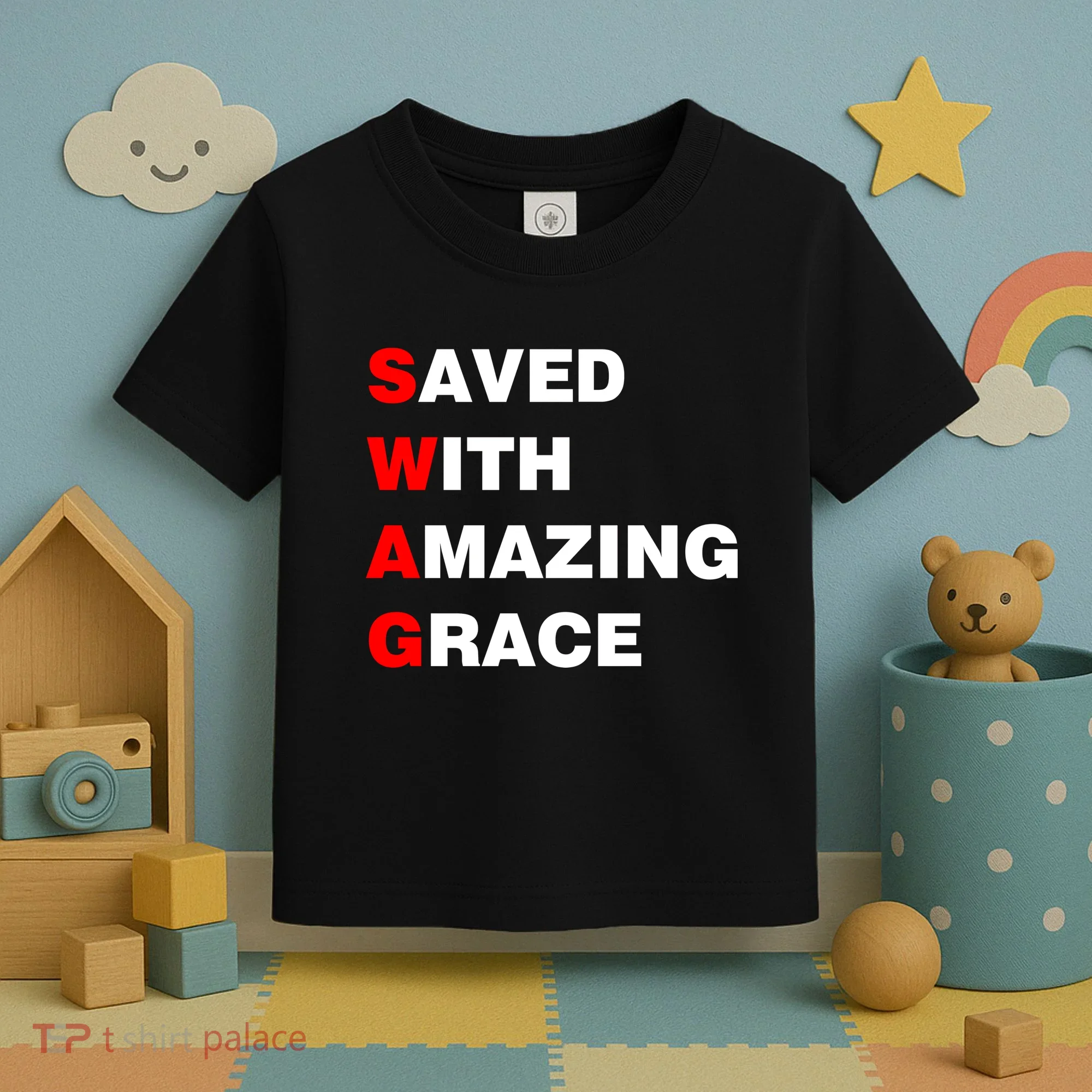 Swag Saved With Amazing Grace Toddler T-Shirt