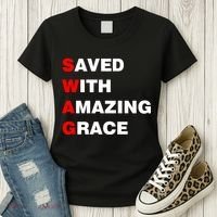 Swag Saved With Amazing Grace Women's T-Shirt thumb 3
