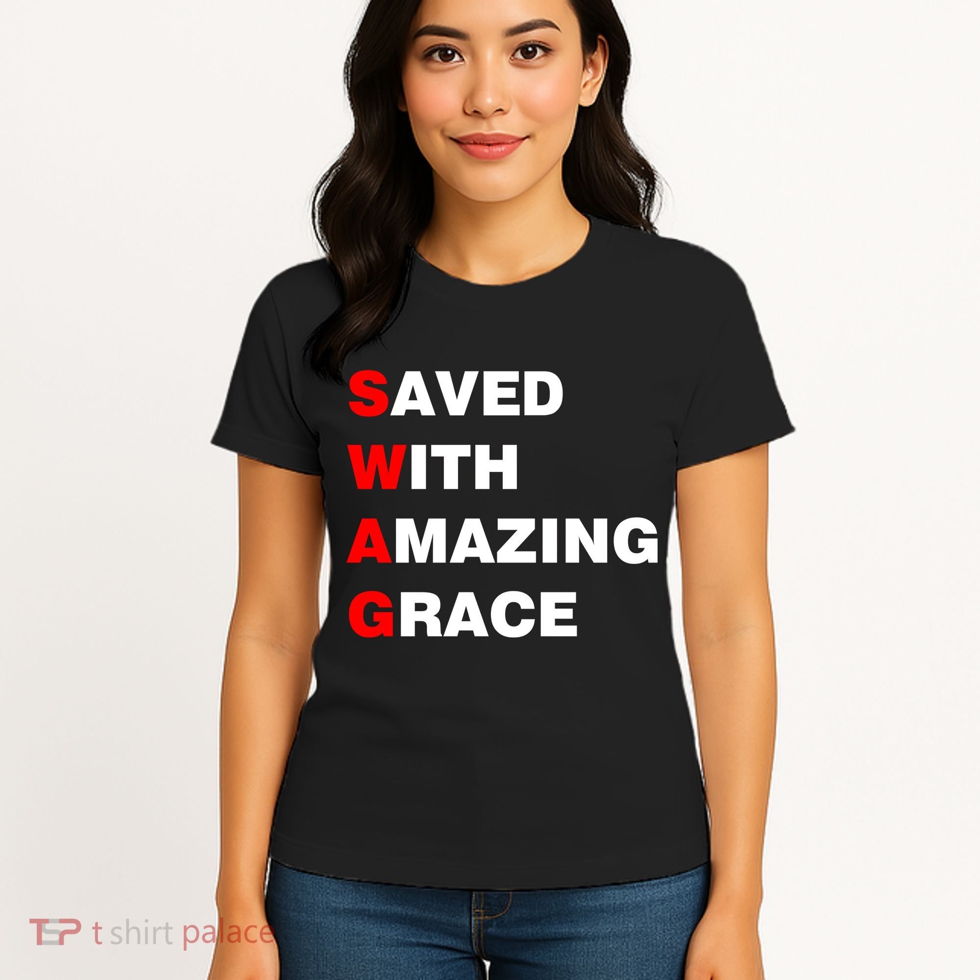 Swag Saved With Amazing Grace Women's T-Shirt
