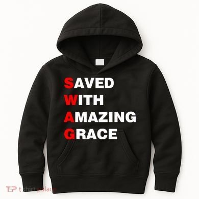 Swag Saved With Amazing Grace Kids Hoodie