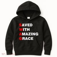 Swag Saved With Amazing Grace Kids Hoodie thumb 0