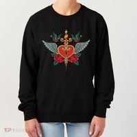 Swallows Heart Lockbox Sword Women's Sweatshirt thumb 0