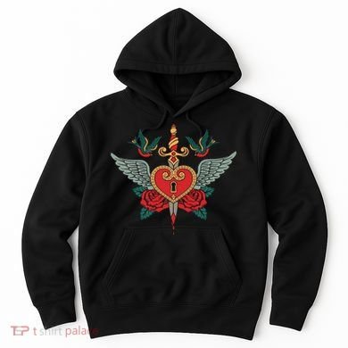 Swallows Heart Lockbox Sword Hoodie