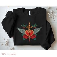 Swallows Heart Lockbox Sword Sweatshirt thumb 2