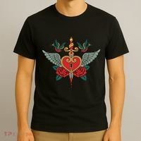 Swallows Heart Lockbox Sword T-Shirt thumb 3