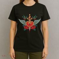 Swallows Heart Lockbox Sword T-Shirt thumb 4