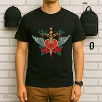 Swallows Heart Lockbox Sword T-Shirt thumb 6
