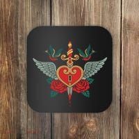 Swallows Heart Lockbox Sword Coaster thumb 0