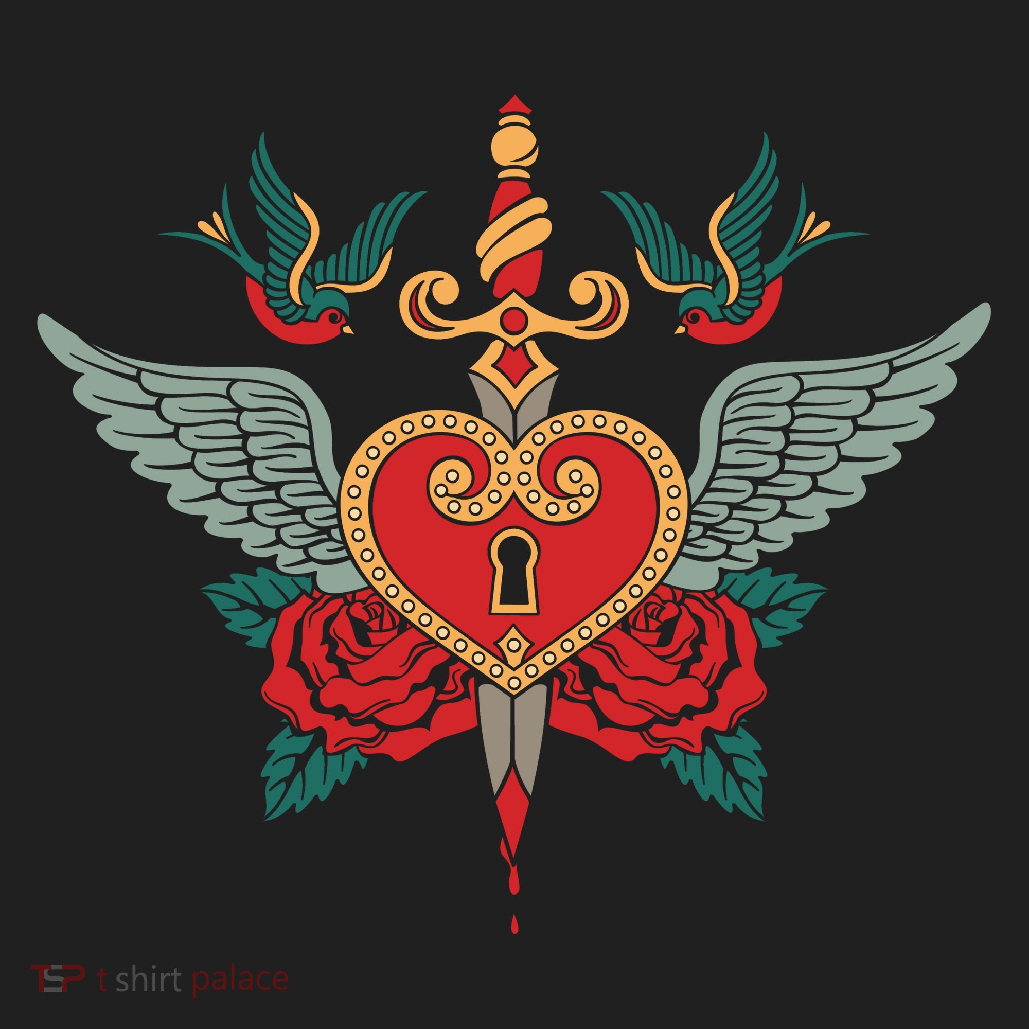Swallows Heart Lockbox Sword Tumbler