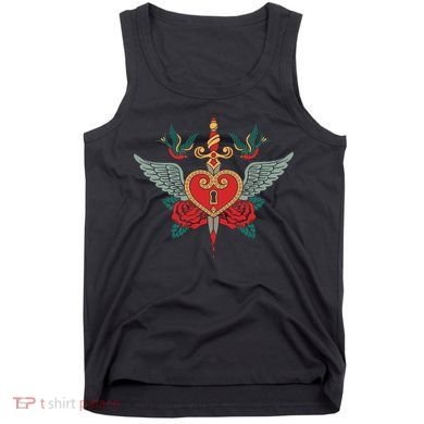 Swallows Heart Lockbox Sword Tank Top