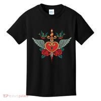 Swallows Heart Lockbox Sword Kids T-Shirt thumb 0