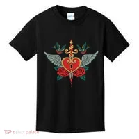 Swallows Heart Lockbox Sword Kids T-Shirt thumb 0