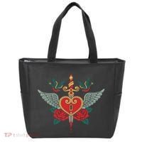 Swallows Heart Lockbox Sword Tote Bag thumb 0