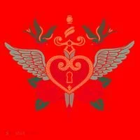Swallows Heart Lockbox Sword Santa Hat thumb 1