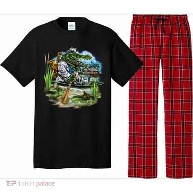 Swamp Gator With A trumpet Pajama Set