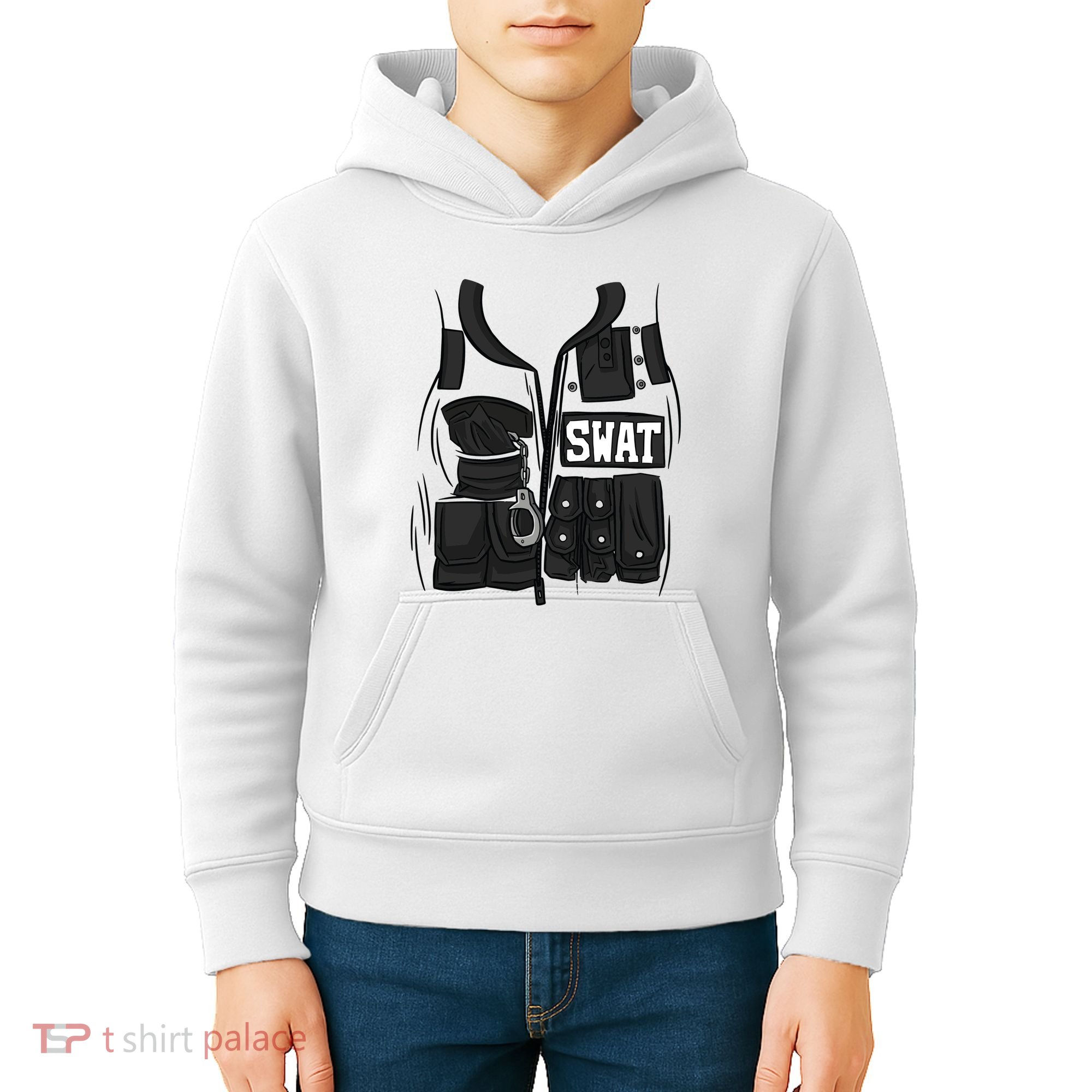 Swat Vest Uniform Kids Hoodie