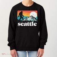 Seattle Washington Bigfoot Mountains Women's Sweatshirt thumb 0