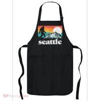 Seattle Washington Bigfoot Mountains Apron thumb 0
