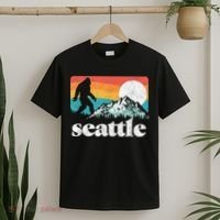 Seattle Washington Bigfoot Mountains T-Shirt thumb 2