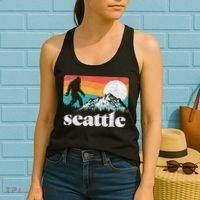 Seattle Washington Bigfoot Mountains Women's Tank Top thumb 2